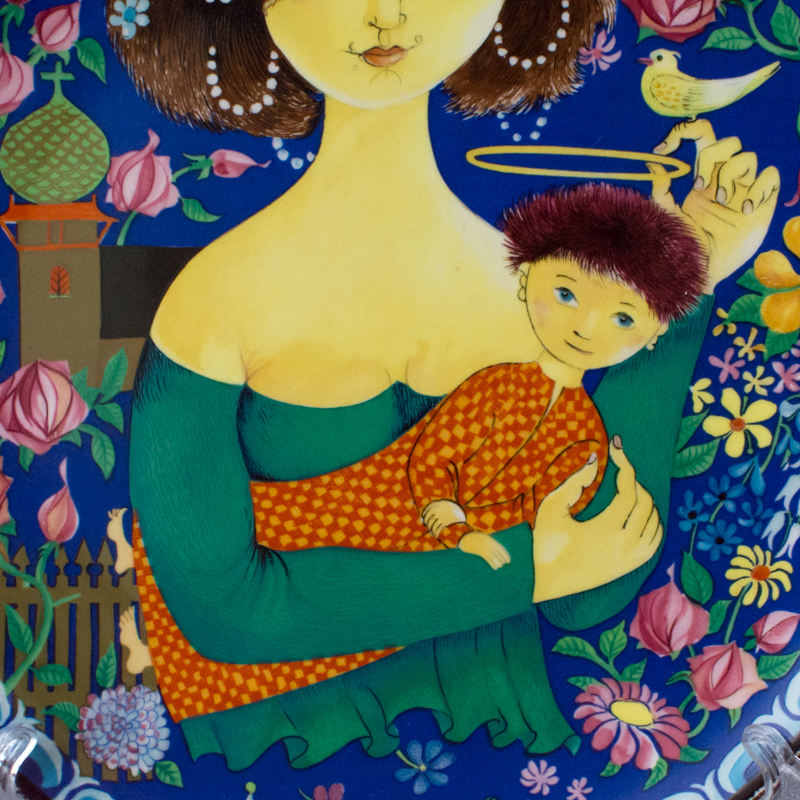 Stig Lindberg 1982年 MARIA プレート 箱付　陶板 Stig Lindberg 1982年 MARIA プレート 箱付 陶板 - メルカリ